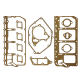 MEP803A DN4M LPW4 Overhaul Gasket Kit Onan 186-6213 or 186-6212, Lister Petter