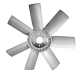 4D95 FAN BLADE  FOR KOMATSU EXCAVATORS PC60-5, PC60-6, PC100-5-6, PC120-5-6-7